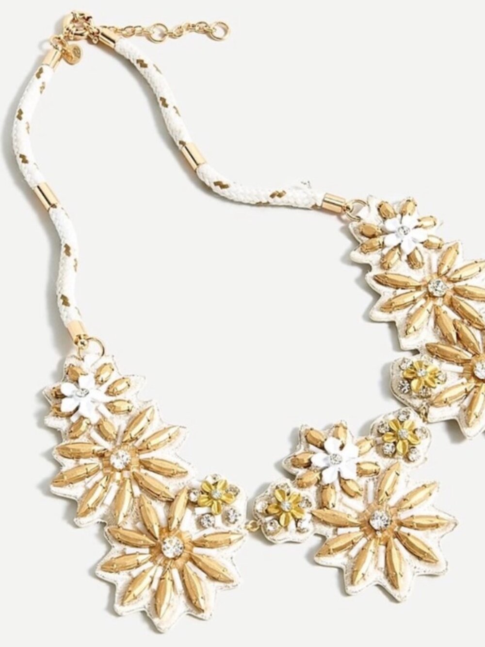 J. CREW Golden Blossom Statement Necklace NWT